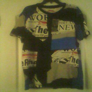 Culture Revolution Men's Multi-color Graphic T-Shirt. Short Sleeve. Size XL.